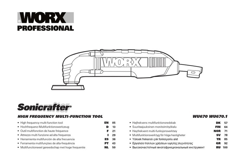 Worx Professional Sonicrafter WU670.1 manual