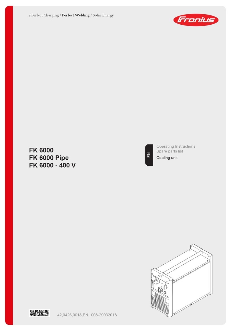 FRO­NIUS FK 6000 Operating instructions and spare parts list