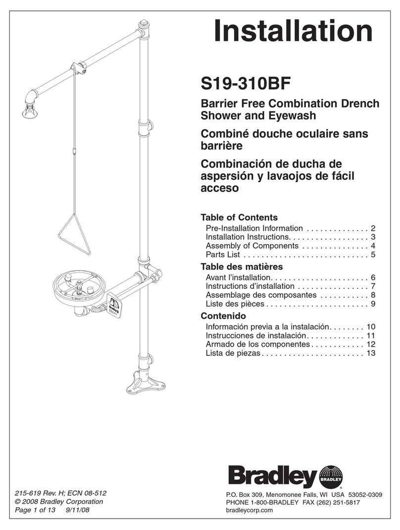 Bradley S19-310BF Installation