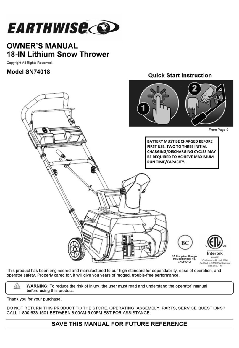 EarthWise SN74018 owner's manual