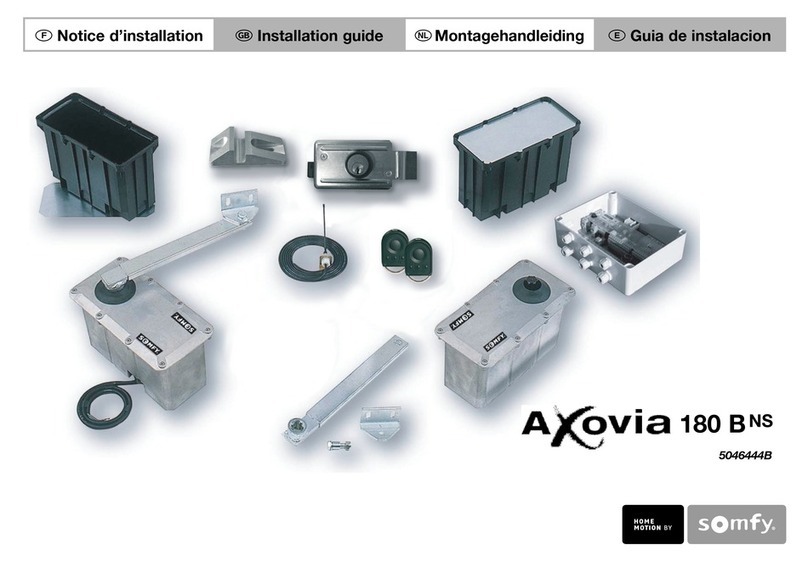SOMFY AXOVIA 180 B NS User manual