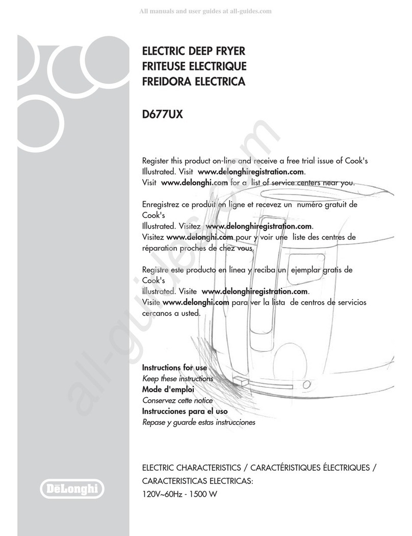 DeLonghi D677UX User manual
