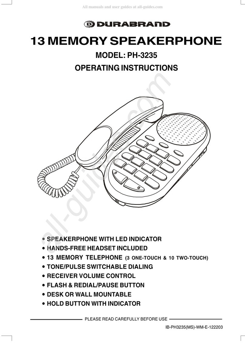 Durabrand PH-3235 operating instructions