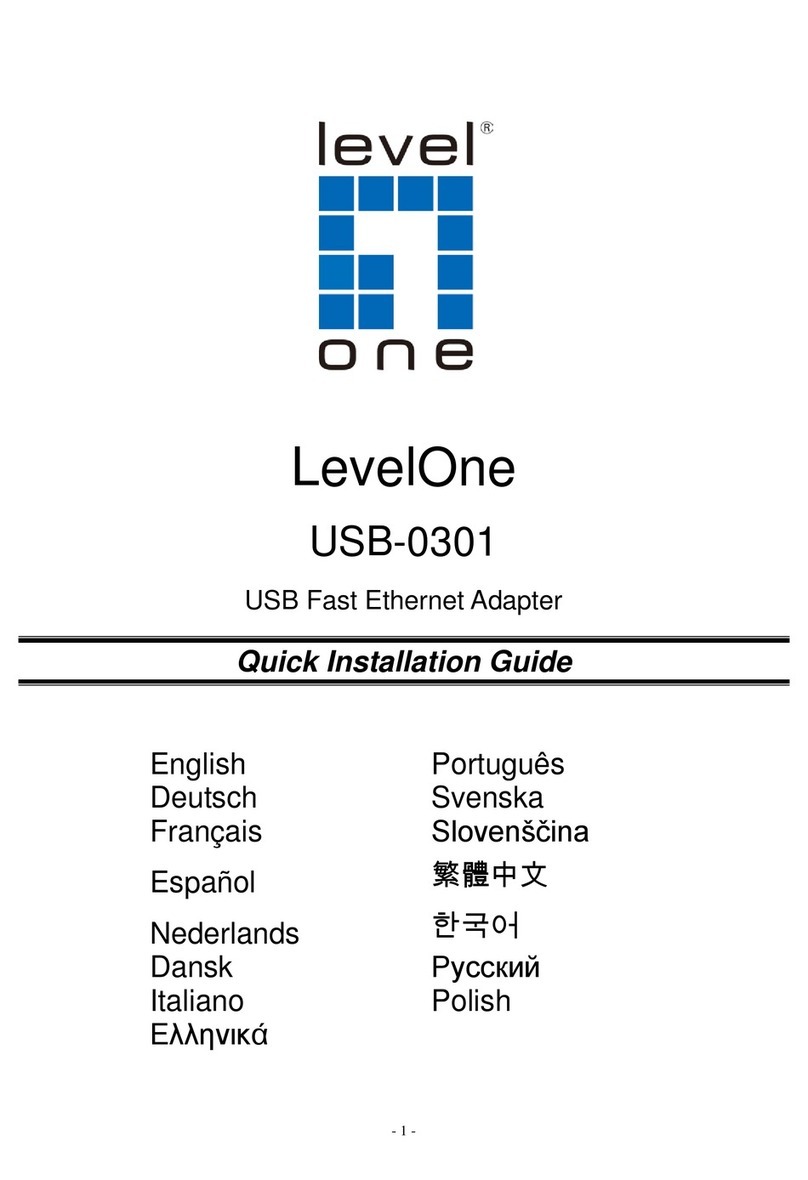 LevelOne USB-0301 User manual