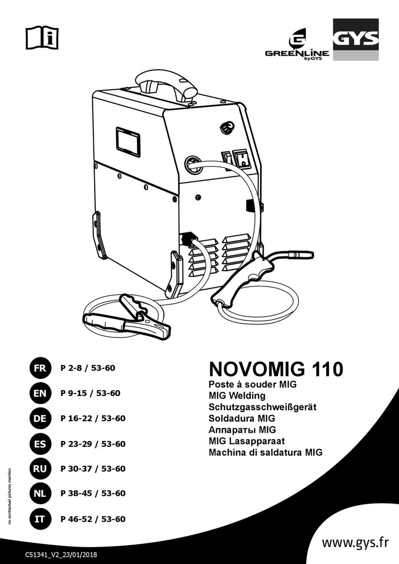 GYS NOVOMIG 110 manual