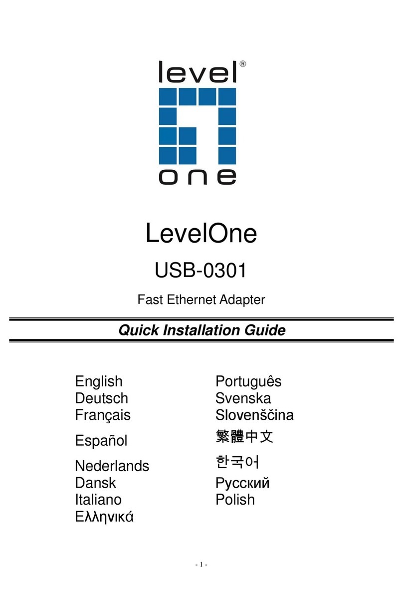 LevelOne USB-0301 User manual