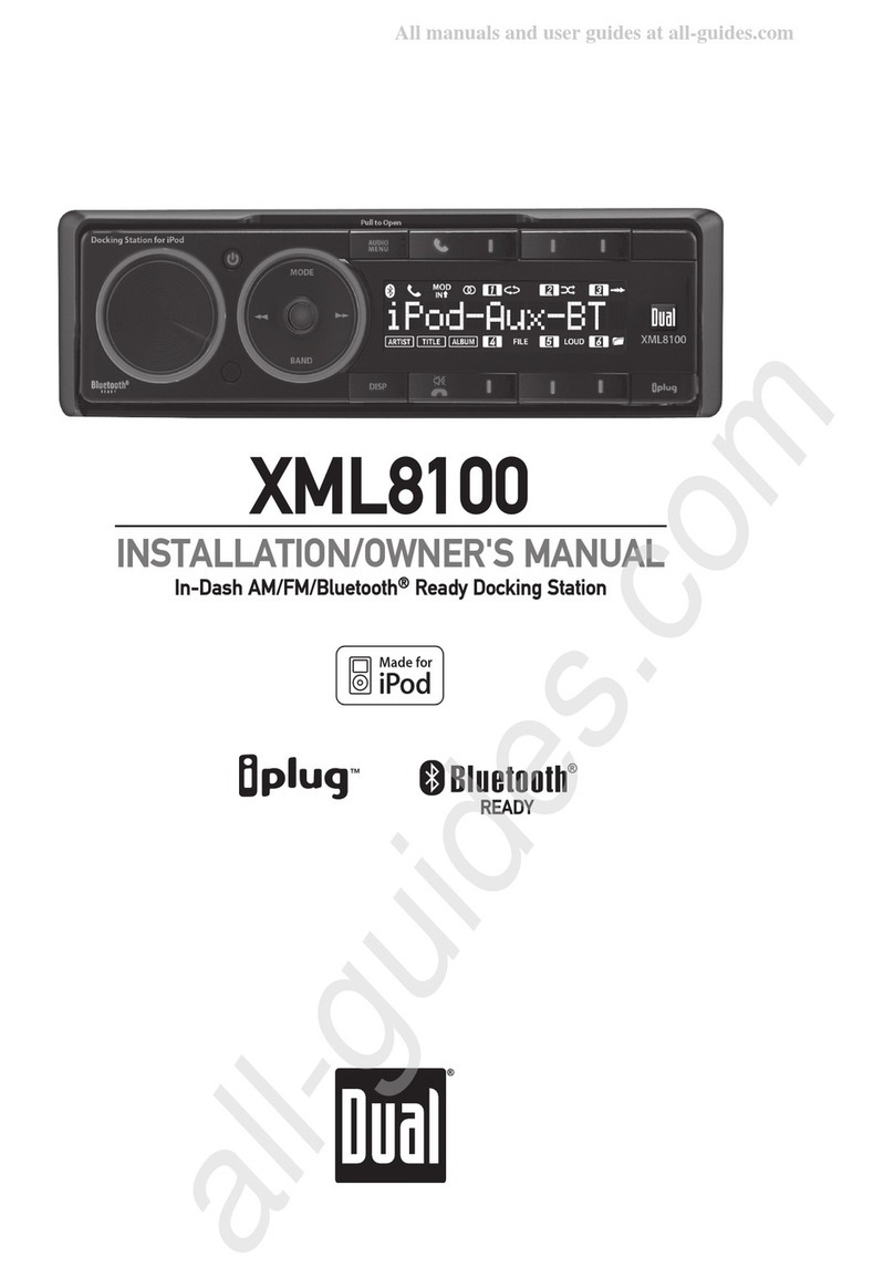 Dual XML8100 Operating instructions