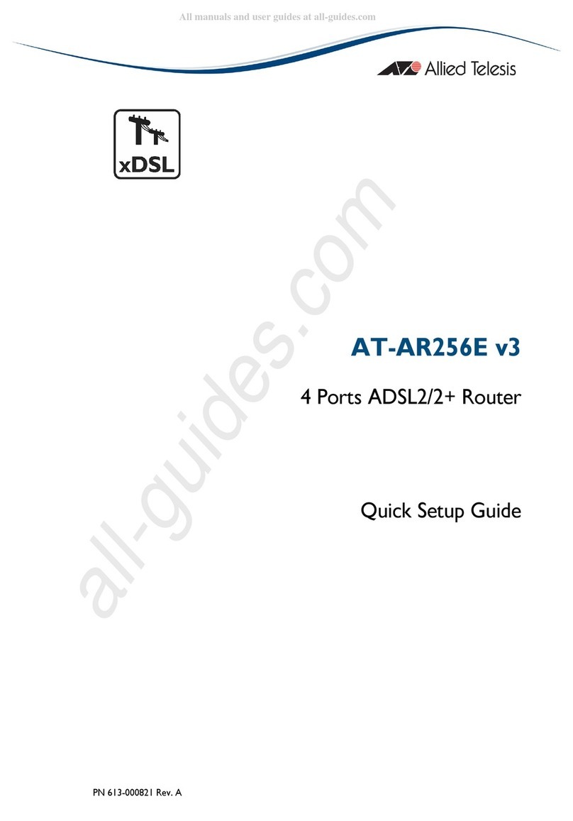 Allied Telesis AT-AAR256E v3 User manual
