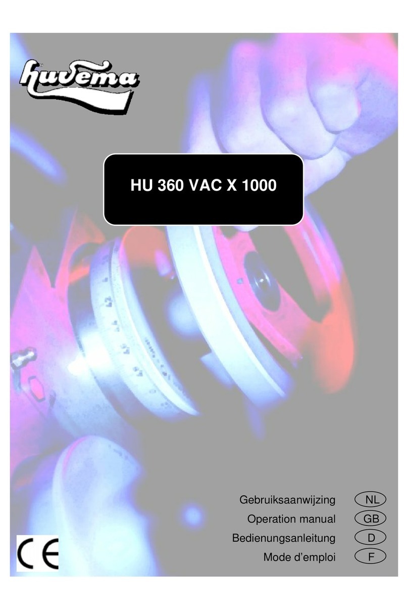 Huvema HU 360 VAC X 1000 Operation manual