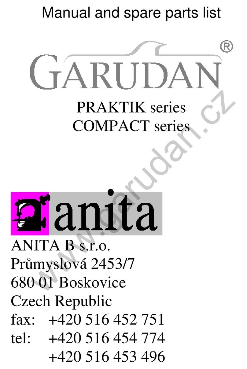 Anita Garudan PRAKTIK Manual and spare parts list
