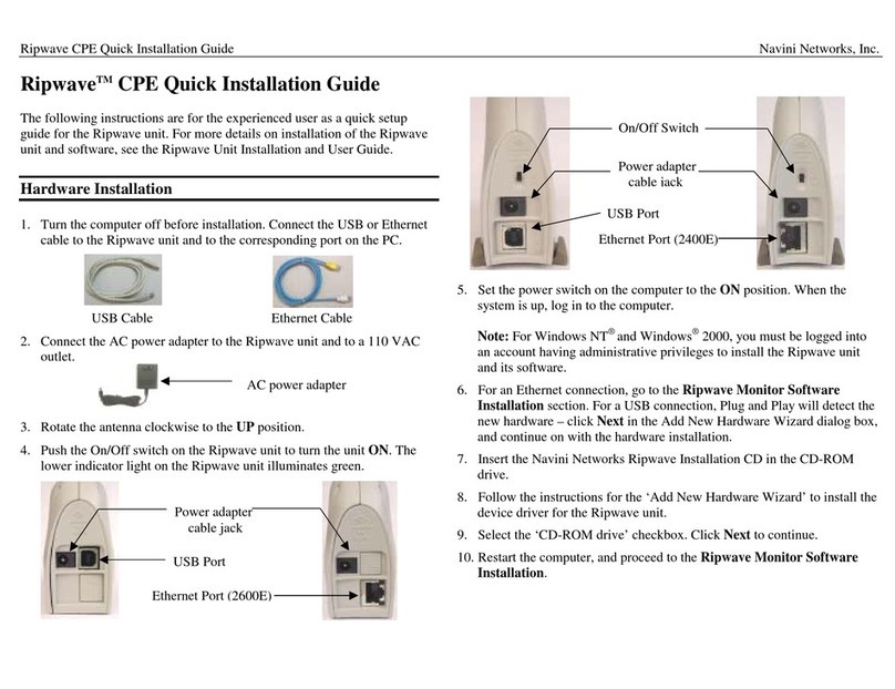 Navini Networks Ripwave CPE Quick installation guide