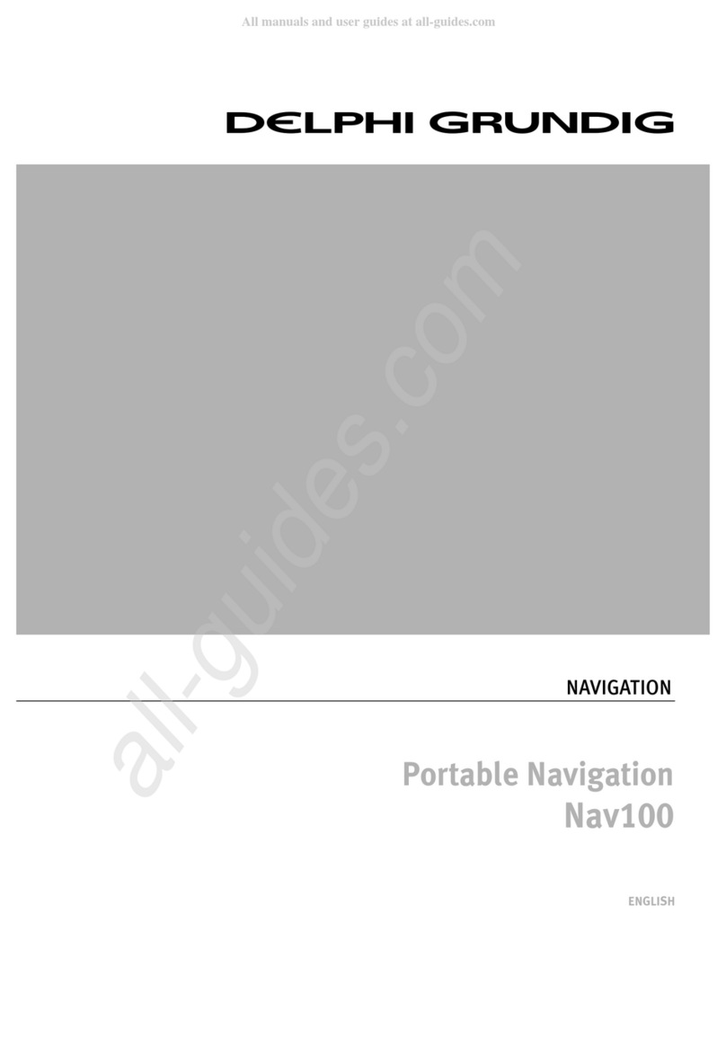 DELPHI GRUNDIG Portable Navigation Nav100 User manual