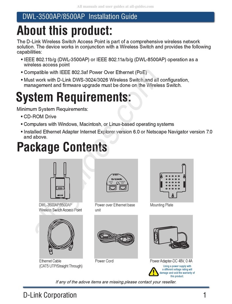 D-Link DWL-3500AP User manual