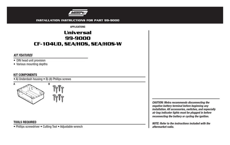 Metra Electronics 99-9000 installation instructions Metra Electronics 99-9000 installation instructions