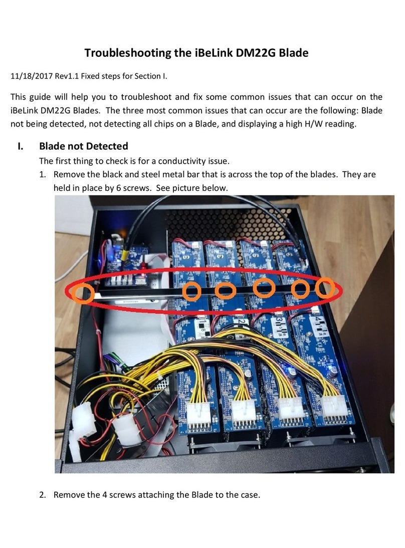 iBeLink DM22G Blade Troubleshooting