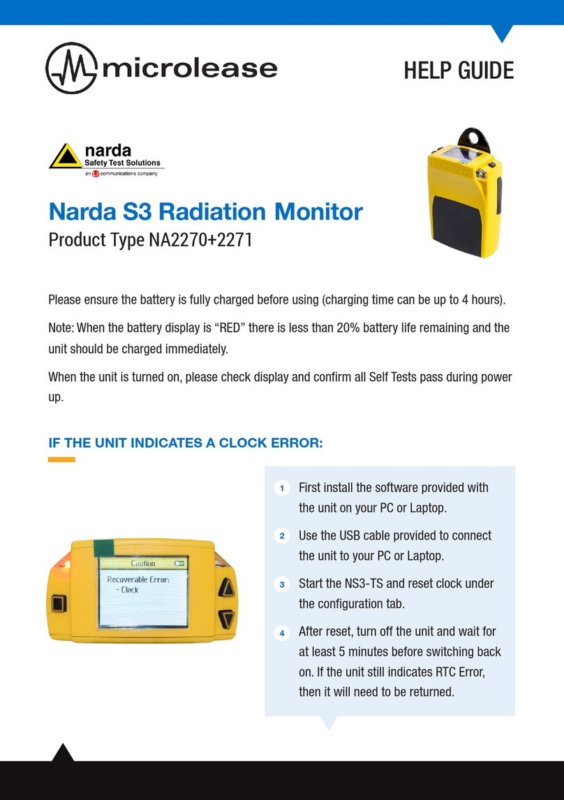 microlease Narda S3 NA2271 Help guide