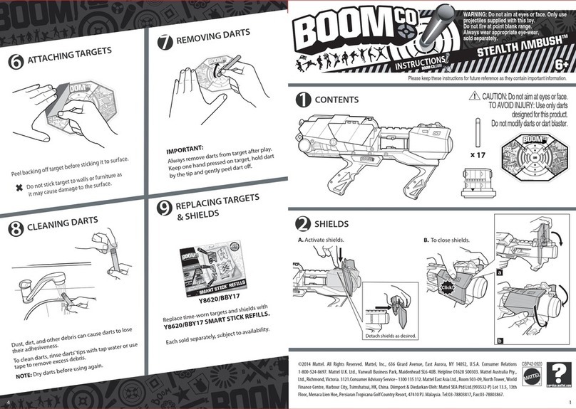 Mattel BOOMco STEALTH AMBUSH Series instructions Mattel BOOMco STEALTH AMBUSH Series instructions