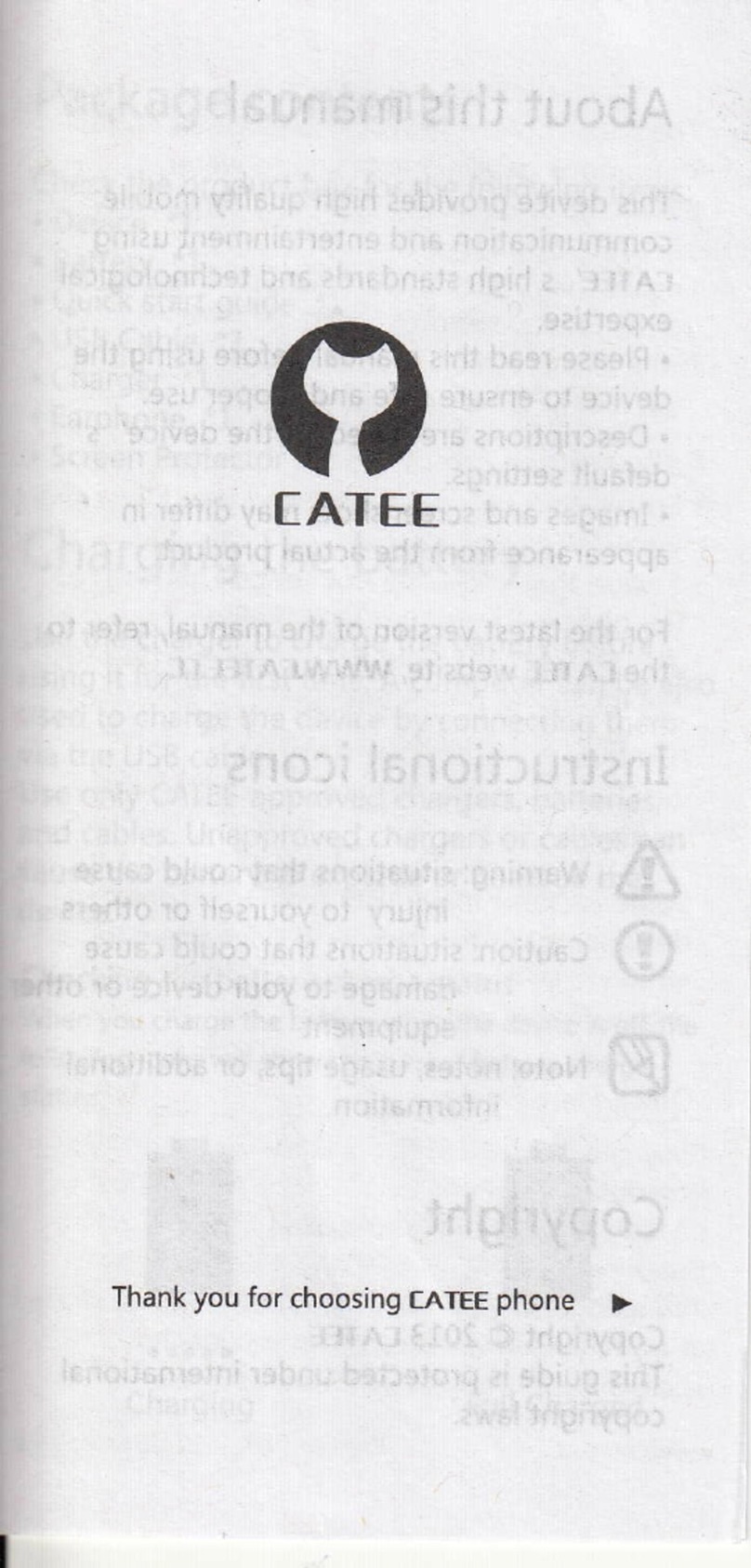 CATEE CT200 manual