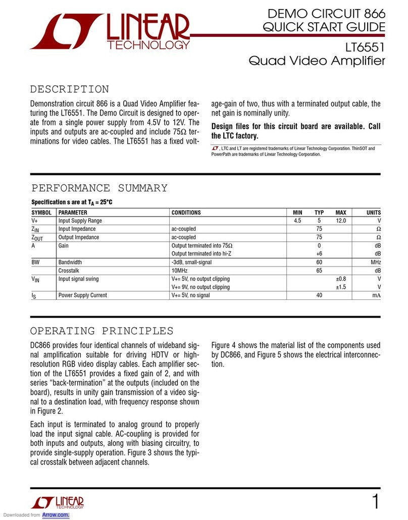 Linear Technology LT6551 User manual