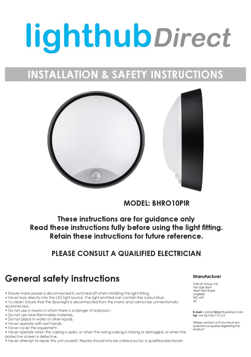 Lighthub Direct BHRO10PIR installation instructions