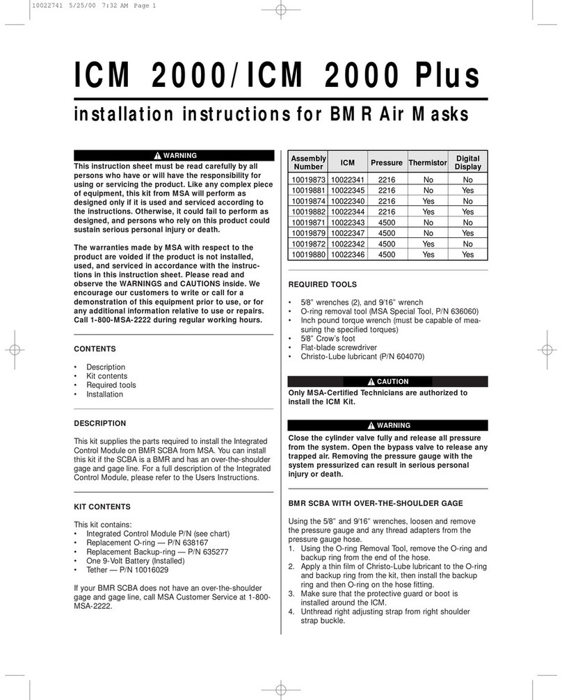 MSA ICM 2000 User manual