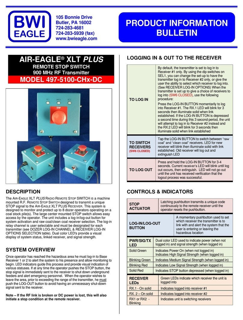 BWI Eagle AIR-EAGLE XLT PLUS 497-5100-CHx-DC Product information bulletin