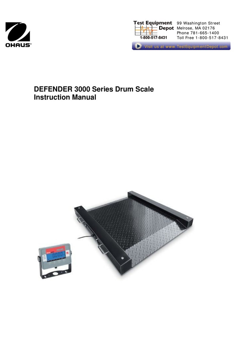 OHAUS Defender 3000 Series User manual