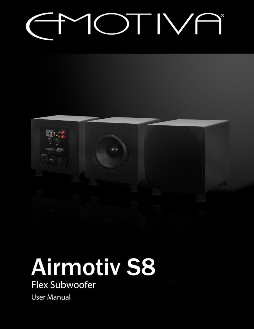 Emotiva Airmotiv S8 user manual