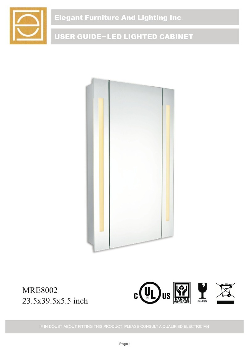 Elegant Furniture And Lighting MRE8002 User manual