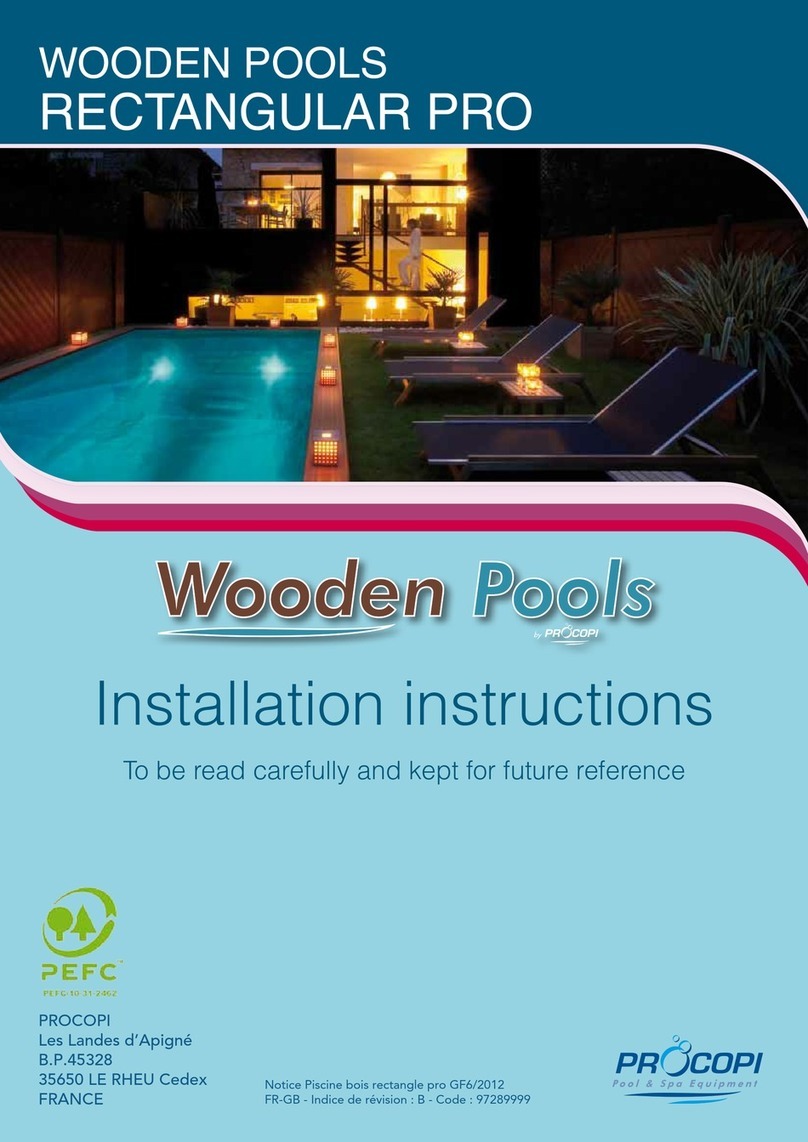 Procopi Wooden Pools Rectangular Pro installation instructions