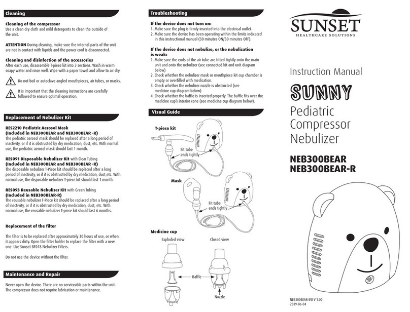Sunset Healthcare SUNNY NEB300BEAR instruction manual