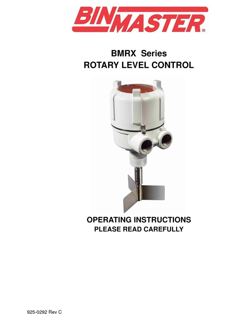 Bin Master BMRX Series User manual
