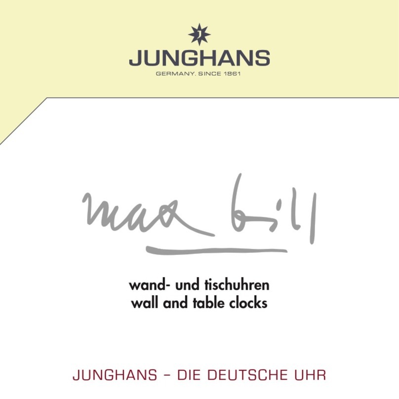 Junghans MAX BILL Series manual