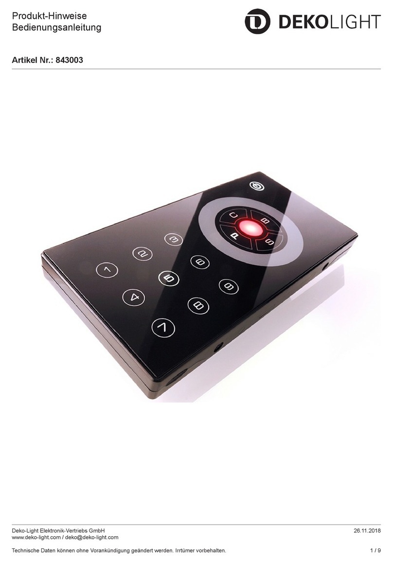 DekoLight ART-9 user manual