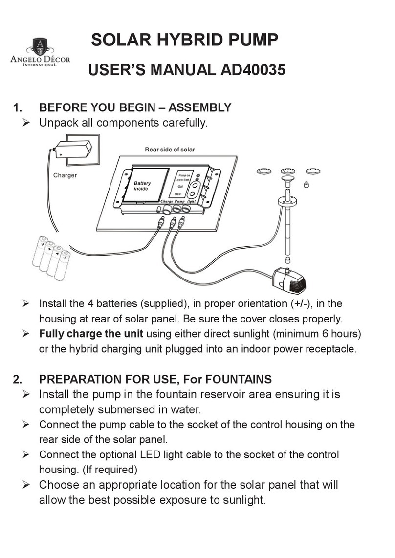 Angelo Decor AD40035 user manual