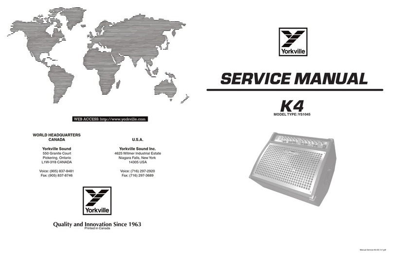YORKVILLE Keymaster K4 Service manual