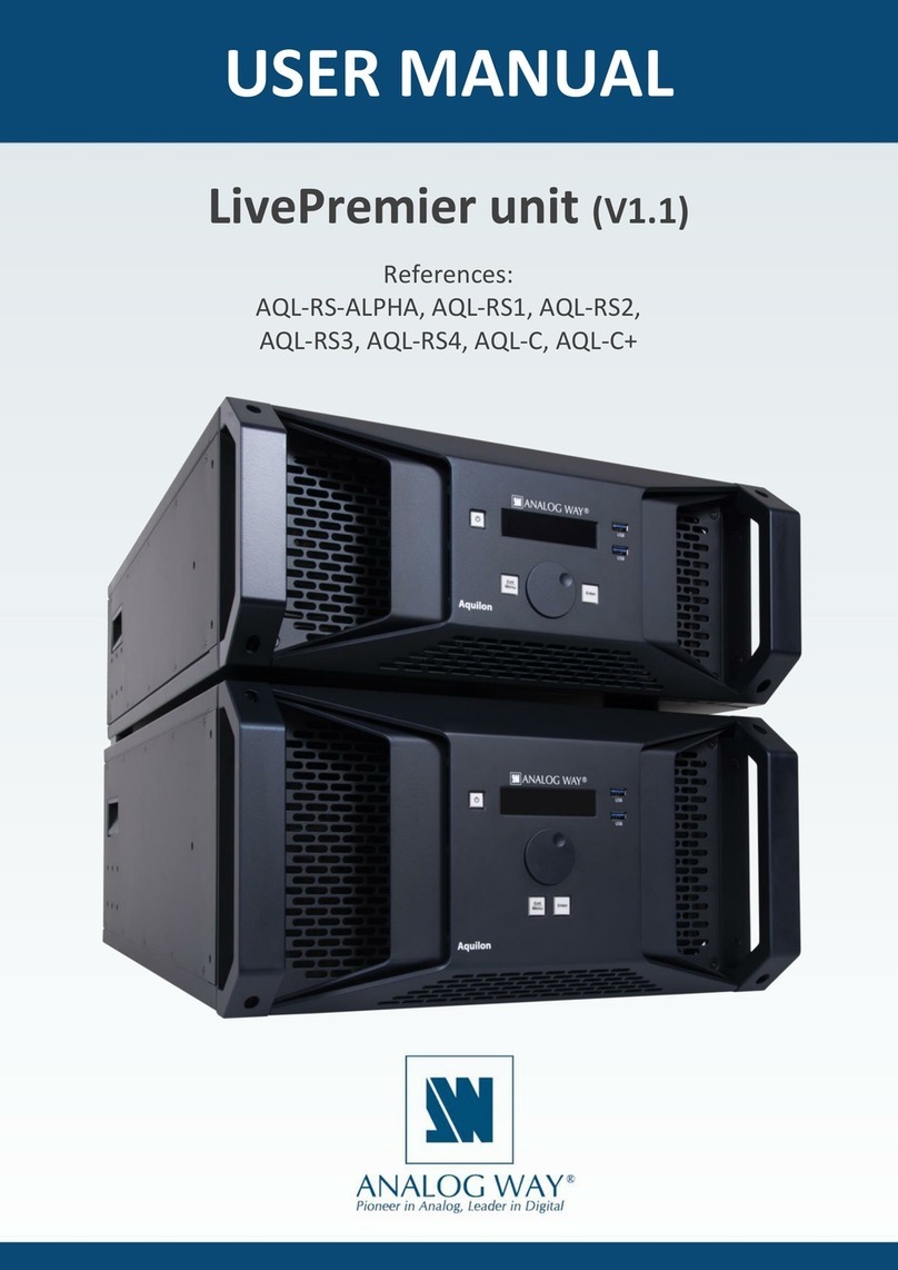 Analog way LivePremier Series user manual