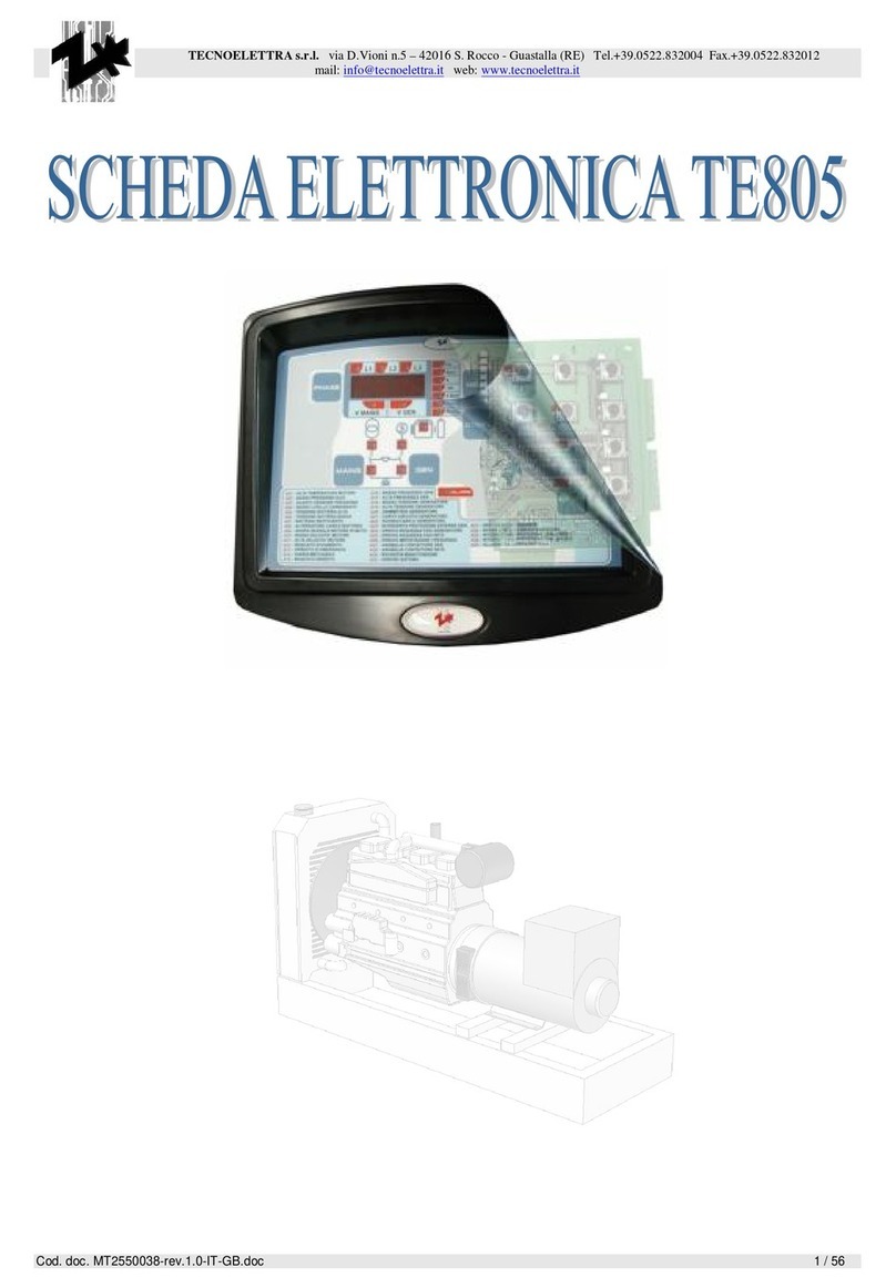 tecnoelettra TE805 manual