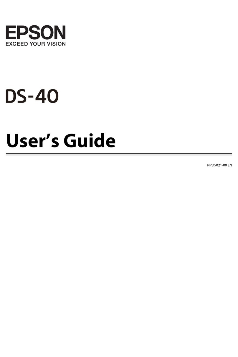Epson WorkForce DS-40 User manual Epson WorkForce DS-40 User manual