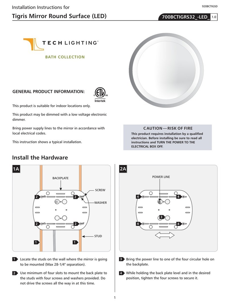 TECHLIGHTING Tigris 700BCTIGRS32 Series User manual