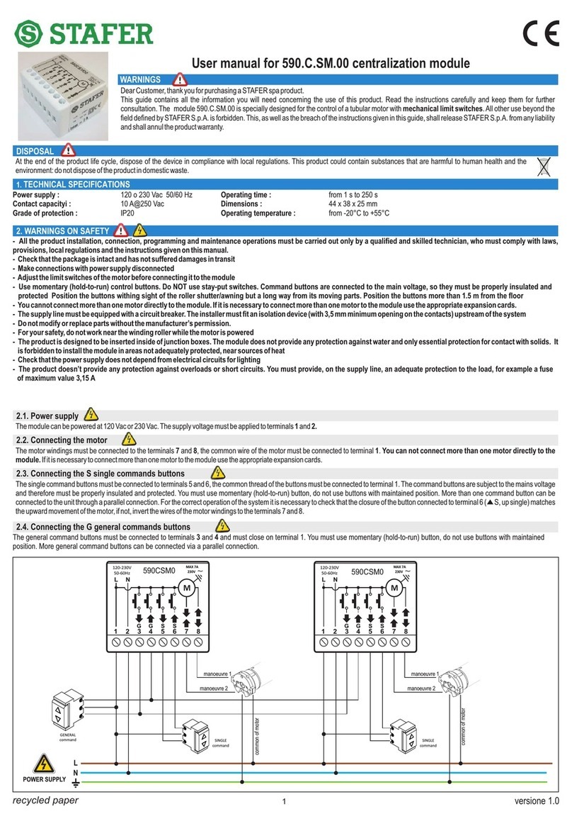 Stafer 590.C.SM.00 user manual