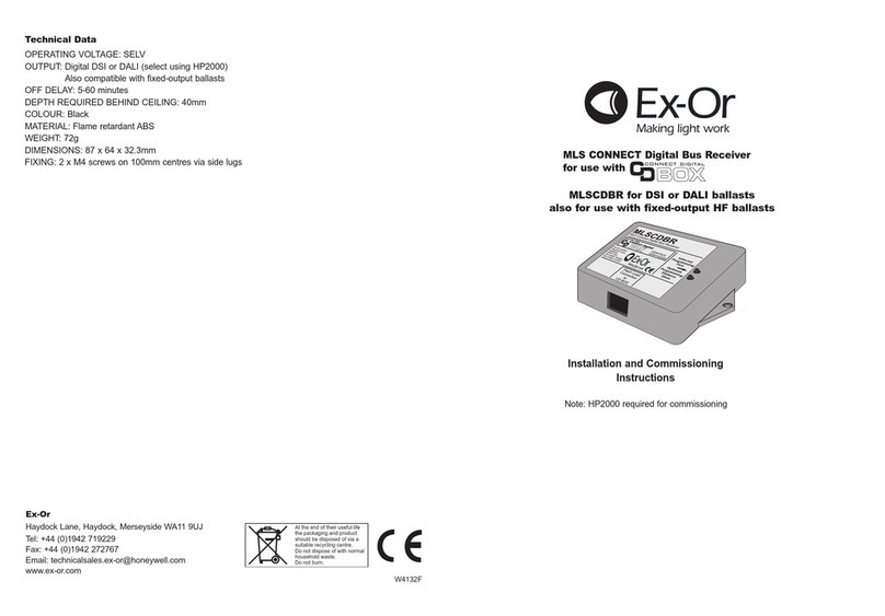 Exor MLSCONNECT Installation and operation manual