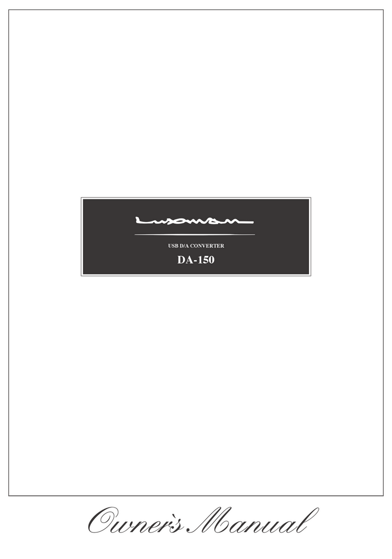Luxman DA-150 owner's manual