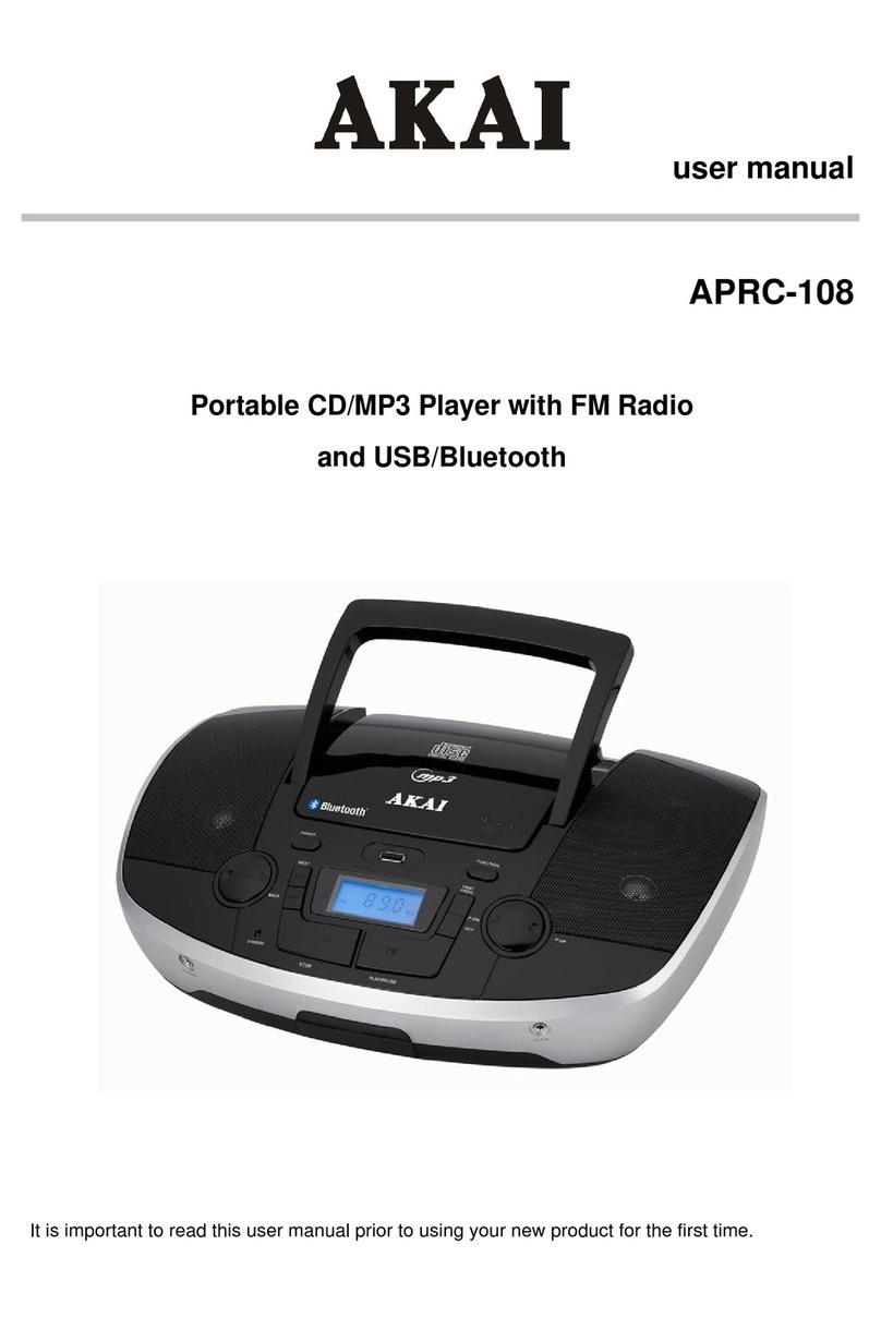 Akai APRC-108 user manual