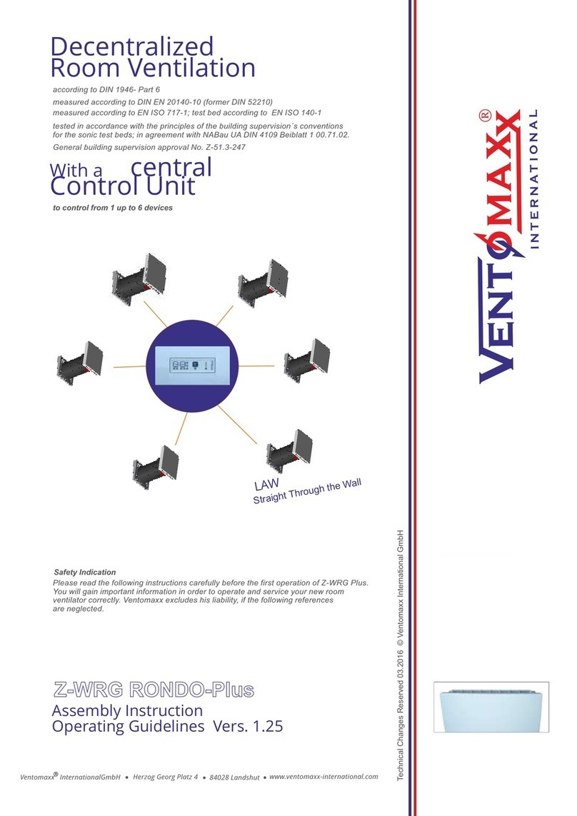 VENTOMAXX Z-WRG RONDO-Plus Assembly and operating instructions