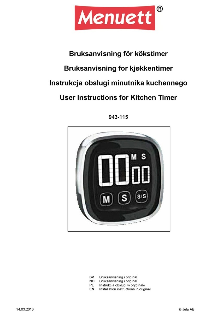 Menuett 943-115 User instructions