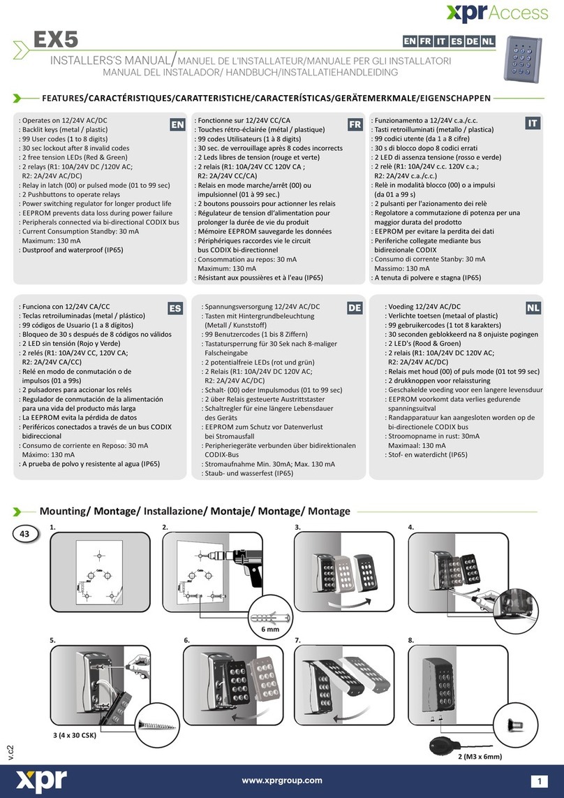 XPR Access EX5 Installer manual