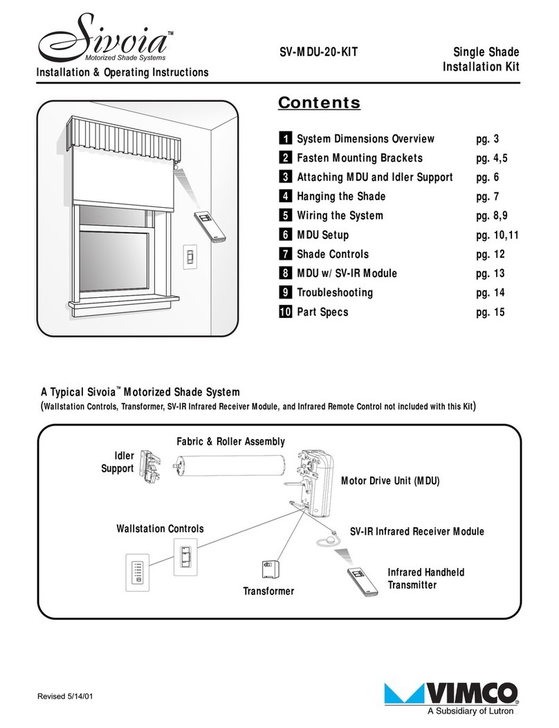 Lutron Electronics VIMCO SIVOIA SV-MDU-20-KIT Manual Lutron Electronics VIMCO SIVOIA SV-MDU-20-KIT Manual