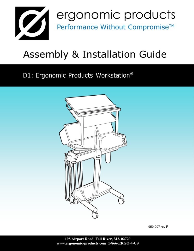 Ergonomic products D1 Workstation Assembly Installation Guide