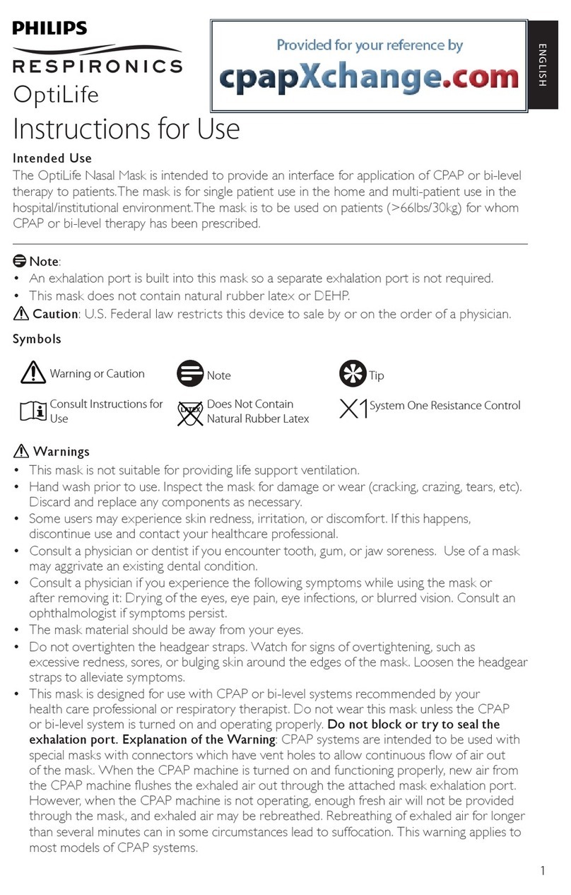 PHILIPS Respironics OptiLife User manual